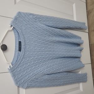 Karen Scott light blue sweater